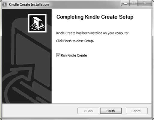 kindle create setup