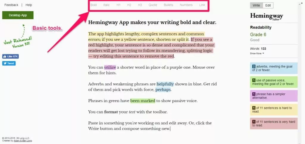 hemingway app for authors