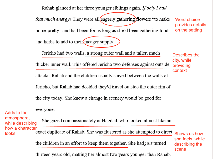 Setting Of A Story Sample