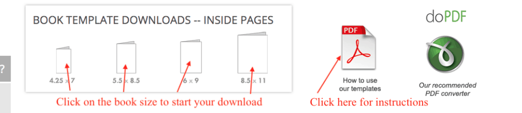 Book Template Inside Pages Chart