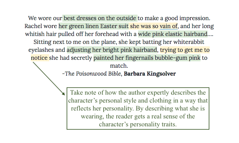 Character Personality And Style Quotation 