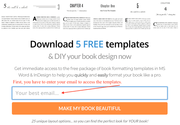 Book Template Free Book Layout Template For Word Other Programs