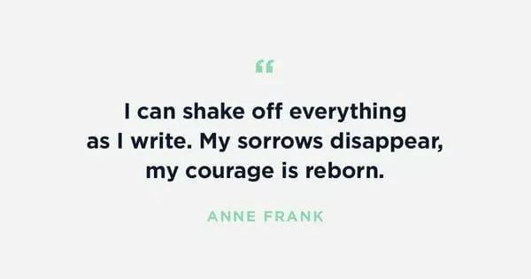 anne frank writing quote