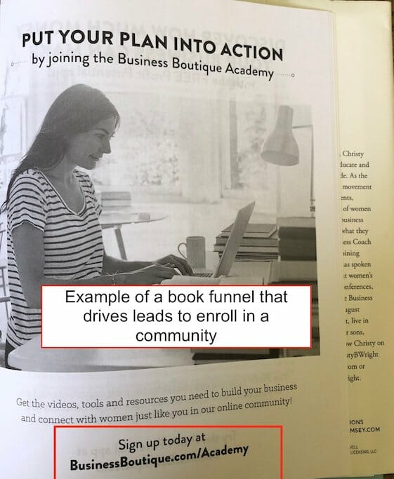 How A Book Funnel Can Lead To Community Enrolment