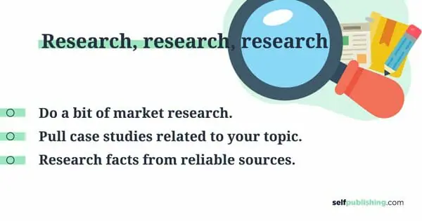 nonfiction book research infographic