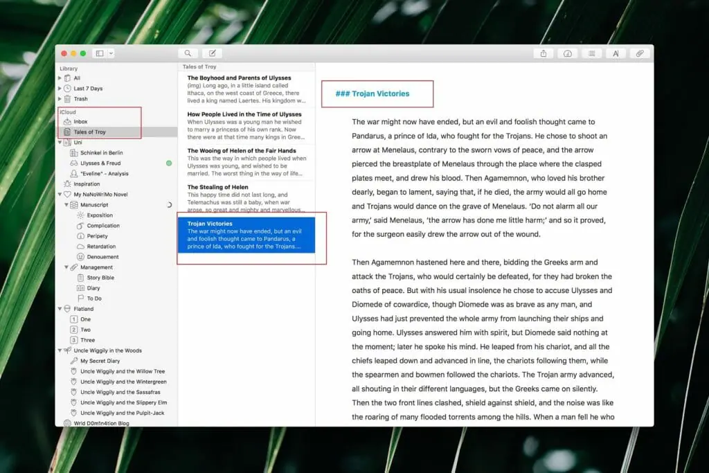 best online novel writing software ulysses