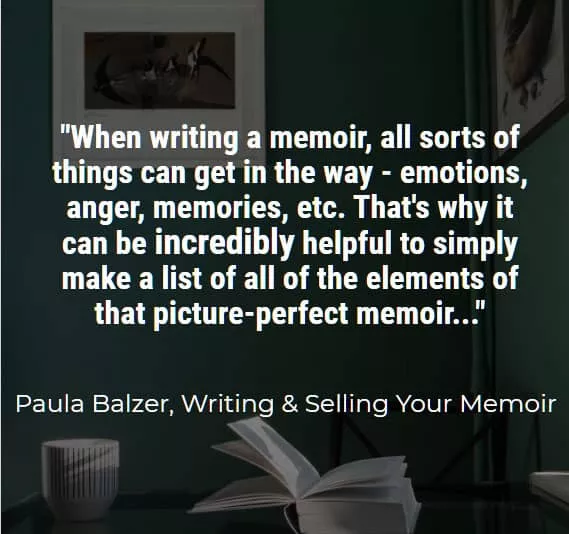 Paula Balzer Writing and Selling Your Memoir