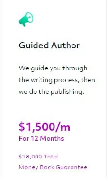 scribe guided author pricing info