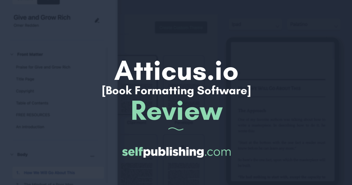 Atticus.io Review: A Review of Dave Chesson’s Book Formatting Software