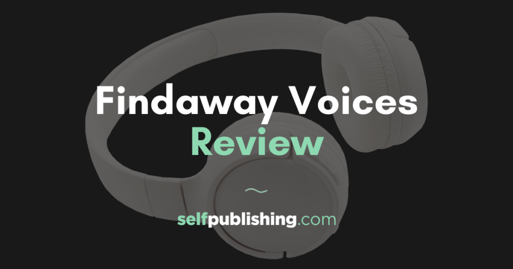 Findaway Voices Graphic Showing Headphones And Site Logo