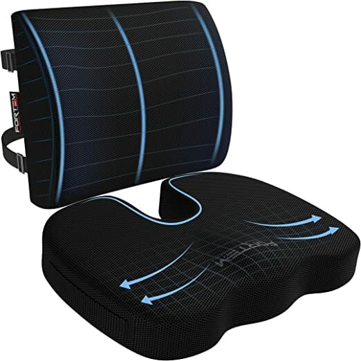 Chair Cushion And Lumbar Support Pillow