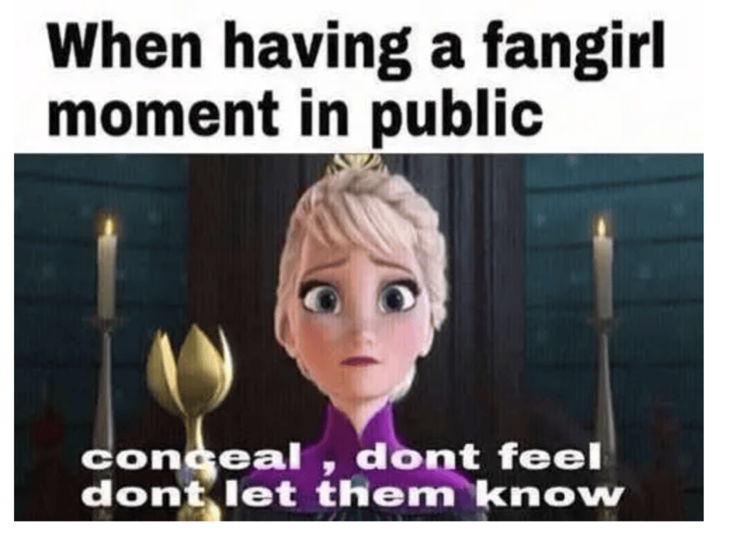 Funny Book Memes - Frozen Fangirl Moment