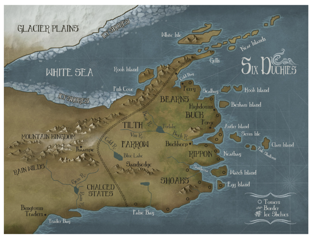 Example Of Fantasy Map The Assassins Apprentice By Robin Hobb