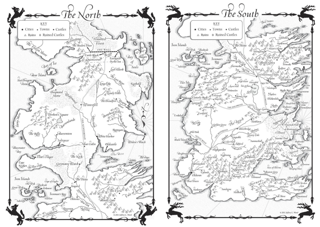 Fantasy Map Example Game Of Thrones By George Rr Martin