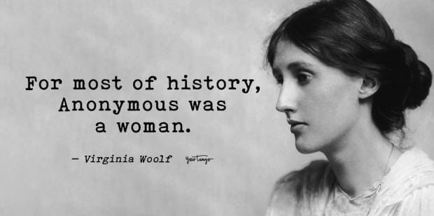 how to write about feminism virginia woolf quote