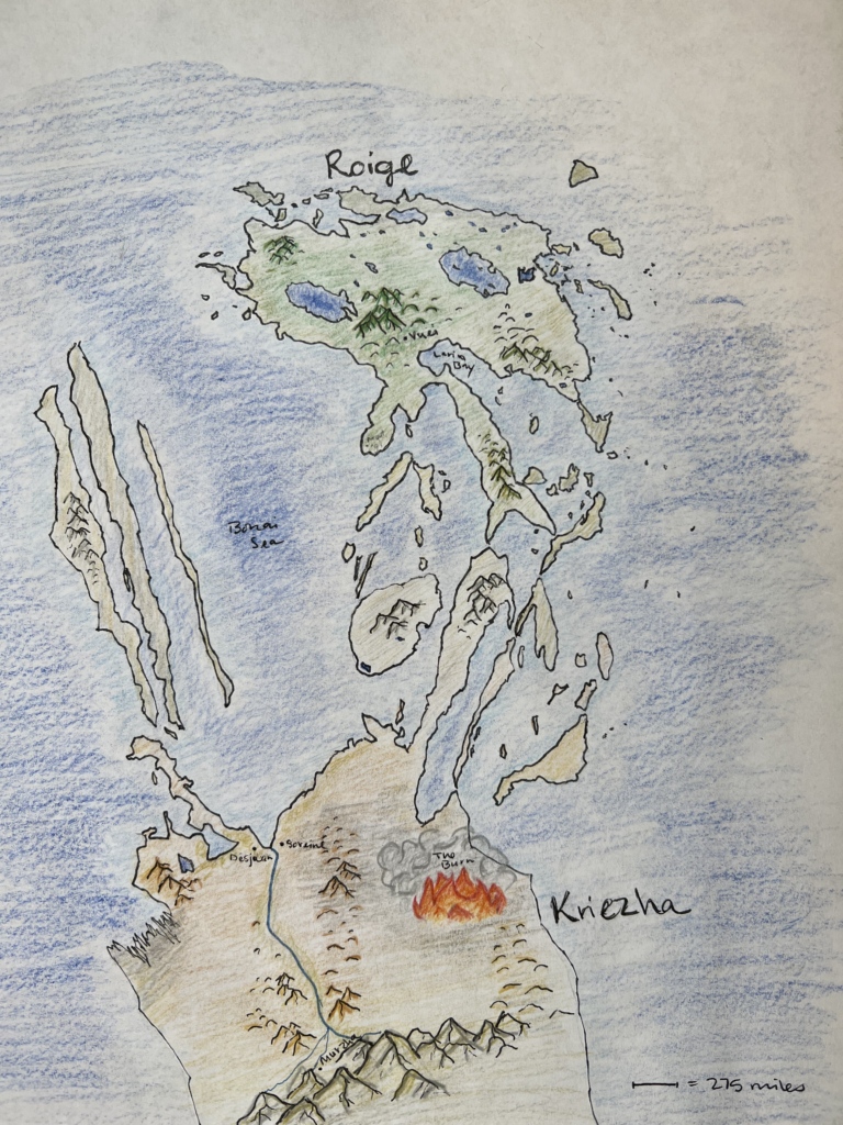 Make A Fantasy Map Hand Drawn Example