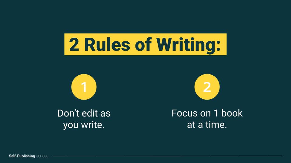 2 Rules Of Writing To Achieve Writing Goals