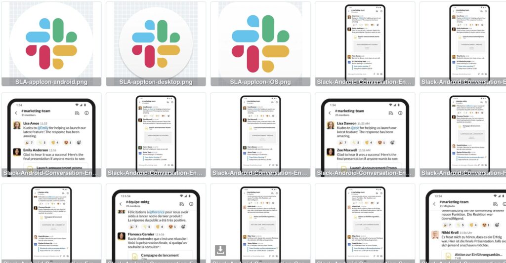 Media Kit Examples: Slack