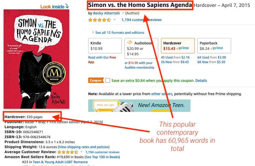 How Many Words In A Book Contemporary Simon Vs. The Homo Sapiens Agenda