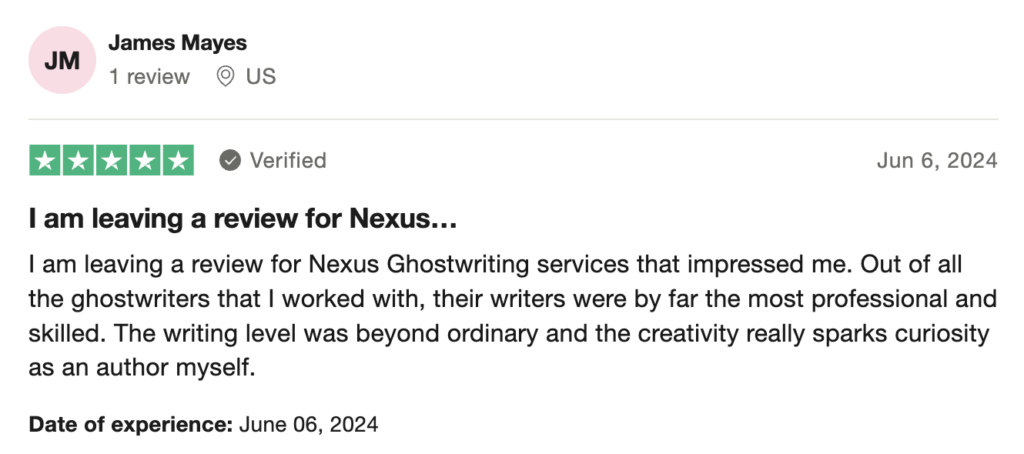 Nexus Ghostwriting Review 05