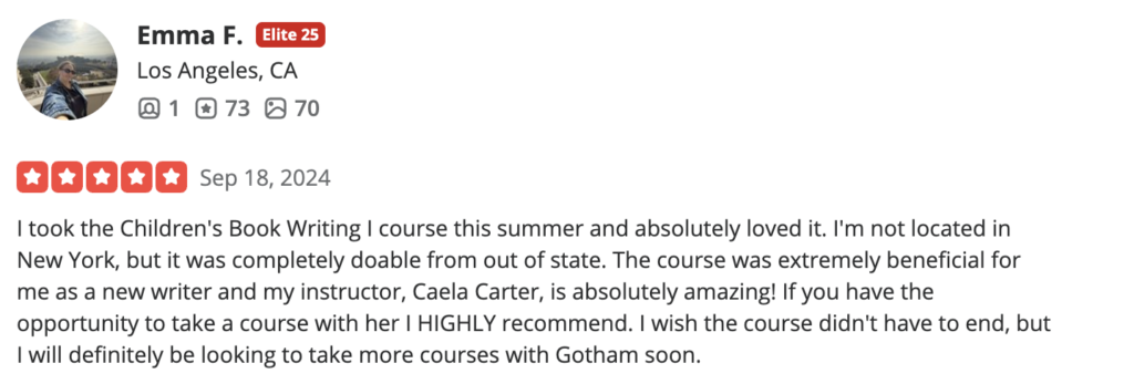 Gotham Writers Workshop Review 02 Gotham Writers Workshop Review 02