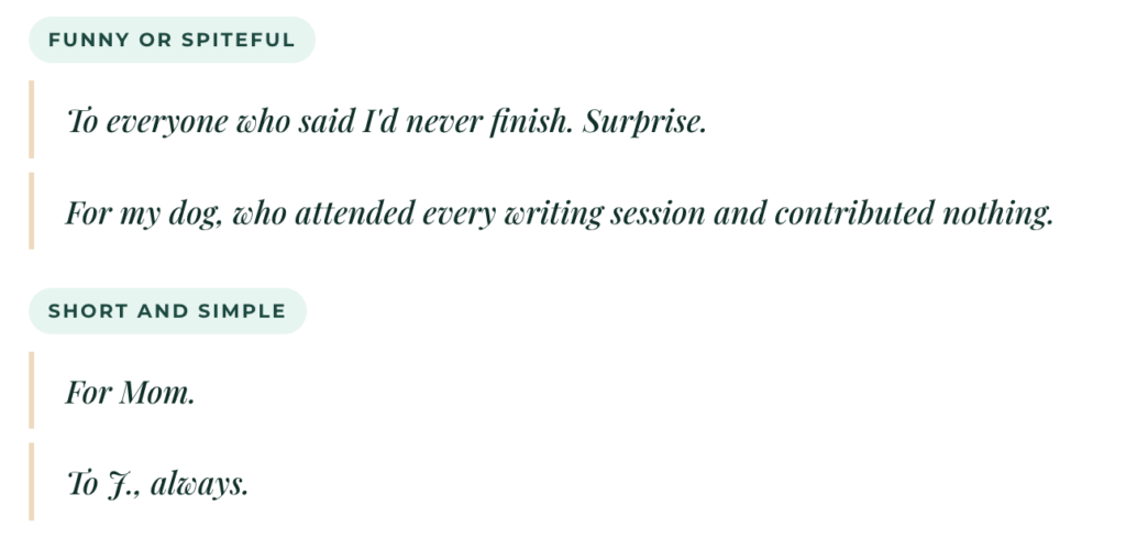 Screenshot 2026 06 18 At 11.39.29 Am Book Dedication Examples - Funny