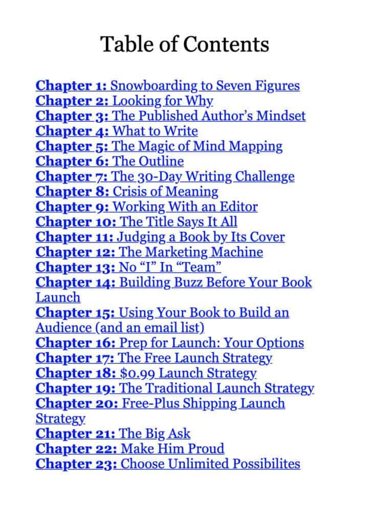 Image 2 Examples Of A Table Of Contents