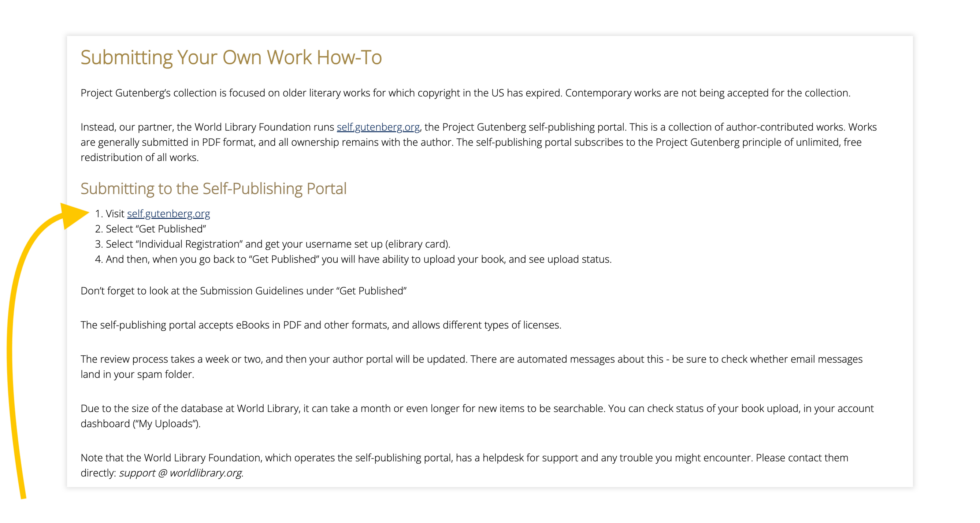 Image 8 Self-Publishing On Project Gutenberg